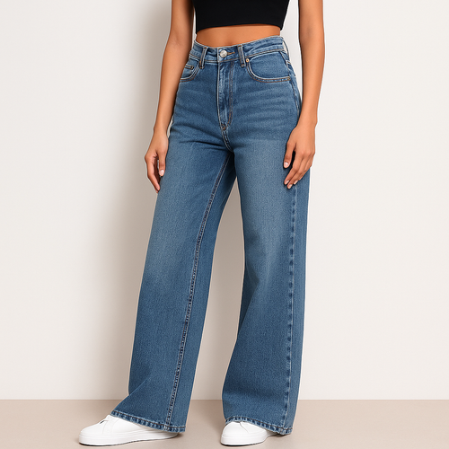 Petite Relaxed Fit Denim Jeans