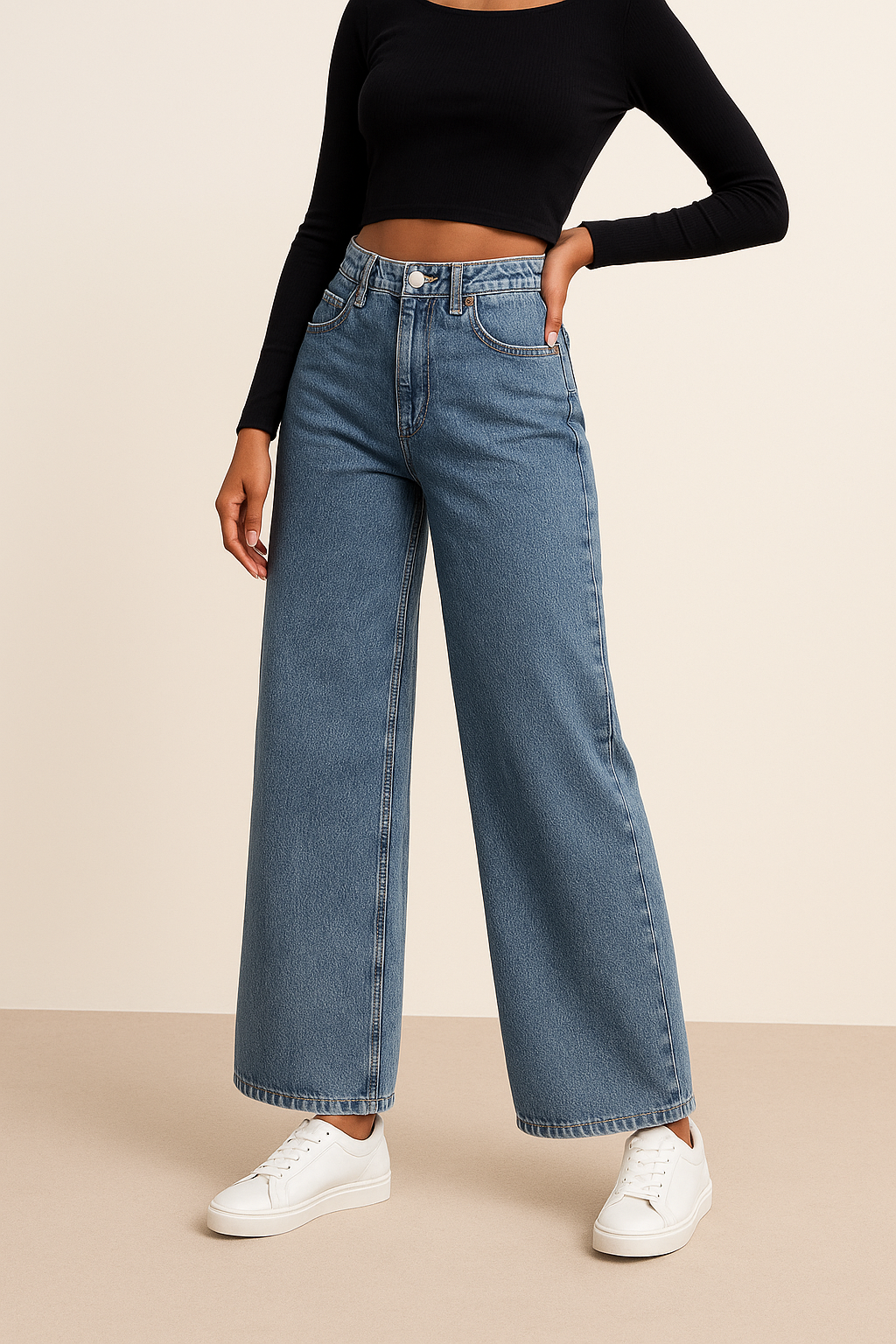 Petite Wide Leg Jeans