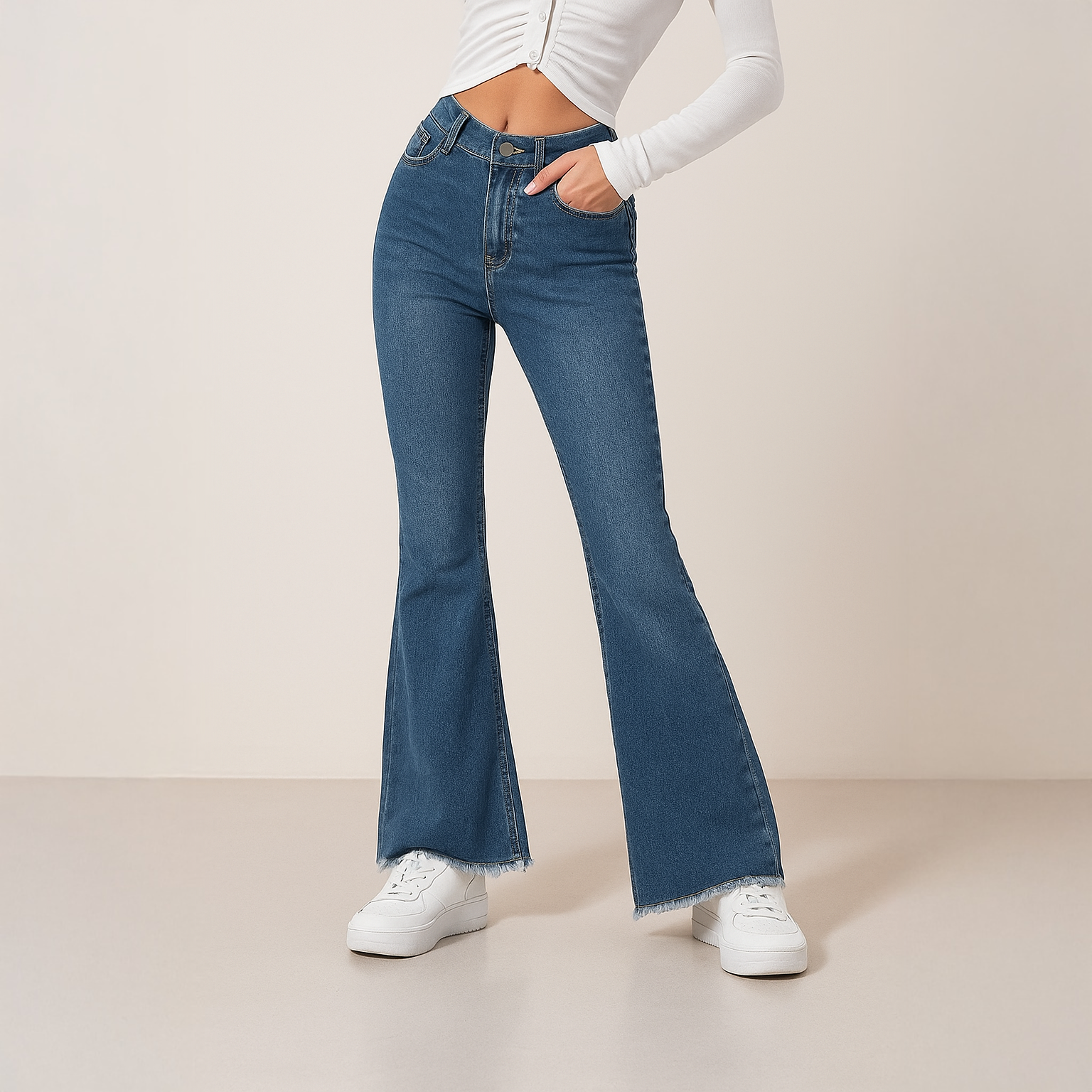 Petite Bootcut Denim Jeans