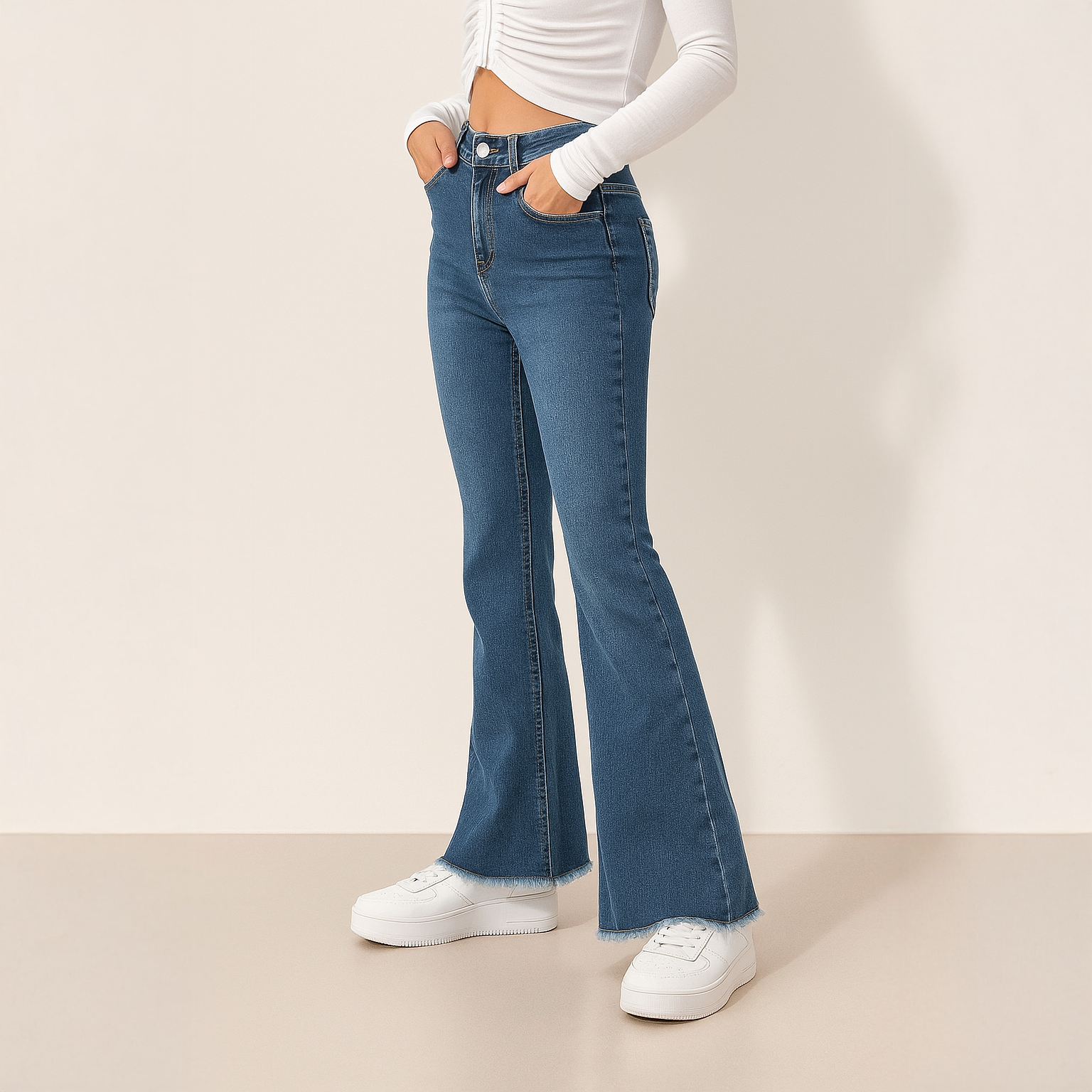 Petite Bootcut Denim Jeans